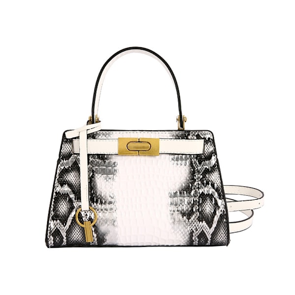 Dam Mode Tote Handväska Dam Läder Messenger Crossbody Väska Justerbar Rem Daglig Shopping White