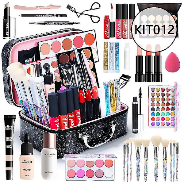 Makeup sæt kombination begynder skønhedspige let kosmetik gave KIT014