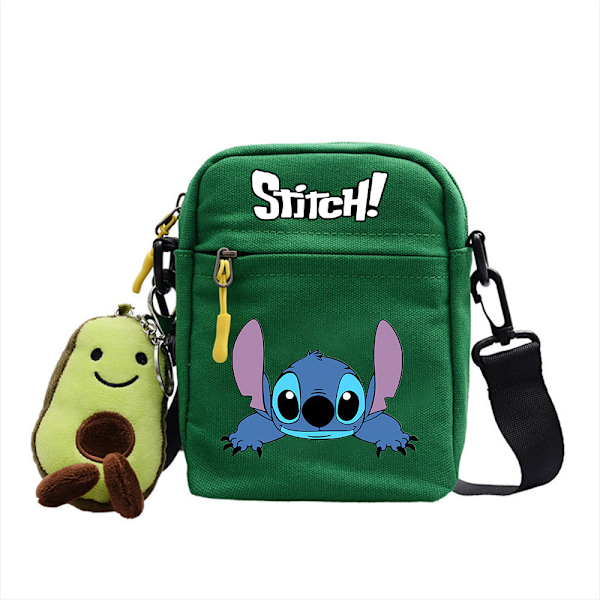 Stitch-kuvioinen lasten tyttöjen käsilaukku olkalaukku, olkalaukku sarjakuva kosmetiikkalaukku säädettävällä hihnalla kolikkokukkaro A