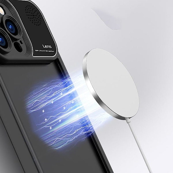 Mjukt silikonfodral för iPhone 14 Pro med aromaterapi-tablett Grey