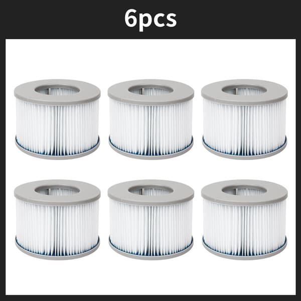 Mspa Uppblåsbart Badkar/Varm Källa Pool BRAST FD2089 Modell Poolfilterpatron/Uppblåsbar Poolfilterpatron Filter【6PC】