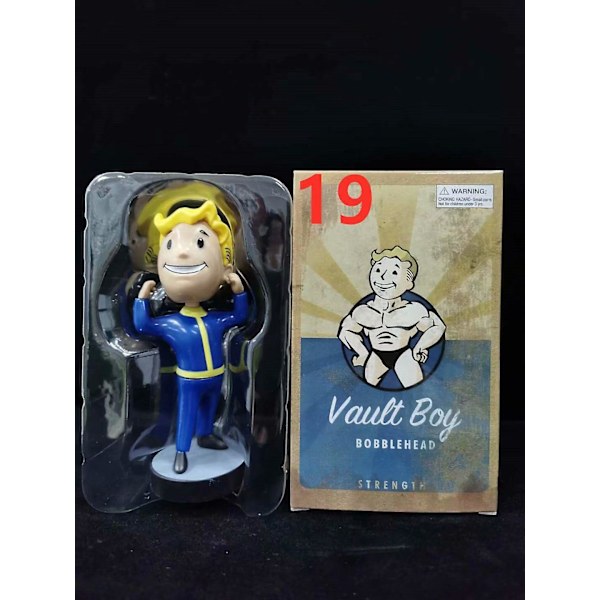 Fallout Vault Boy Bobble Head PVC Actionfigur Samleobjekt Model Legetøj Style 19