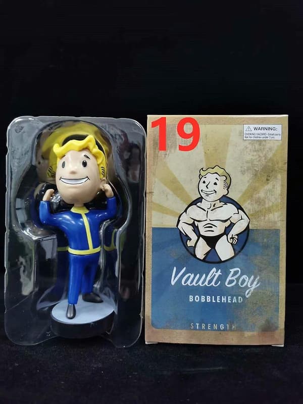 Fallout Vault Boy Bobble Head PVC Actionfigur Samleobjekt Modellleketøy Style 19