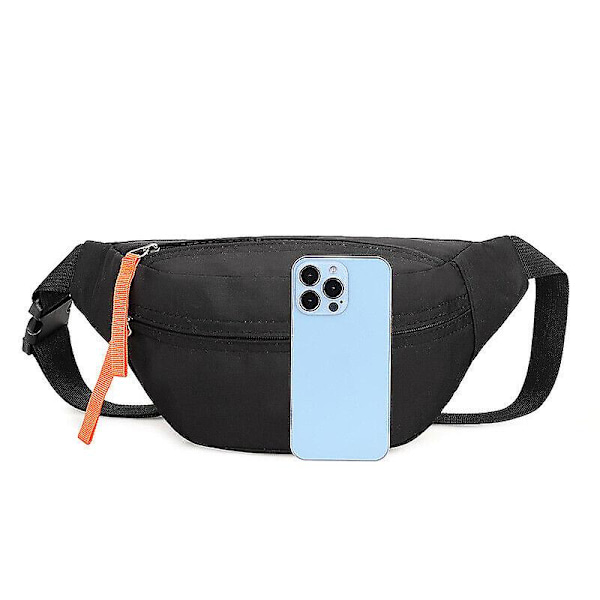 Bältesväska Crossbody-väskor, Mini Everywhere Bältesväska, Midjeväska för utomhusbruk - 5 L black