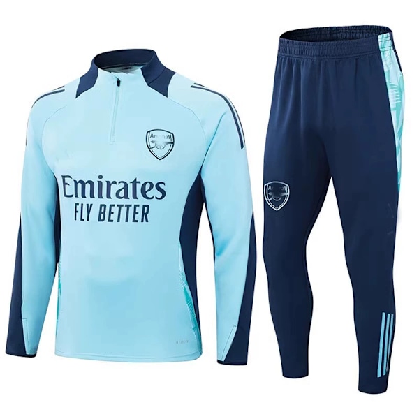 Paris Real Madrid Barcelona pitkähihainen jalkapalloharjoitteluasu Arsenal-light blue M