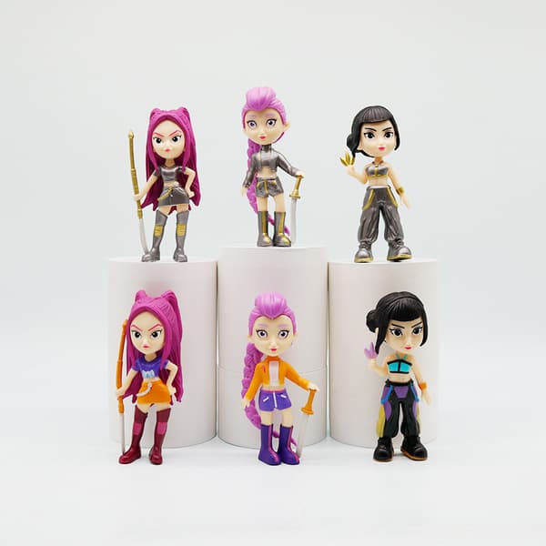 6-delt K-POP Demon Hunter Dukke Action Figur Legetøj - Børnegave