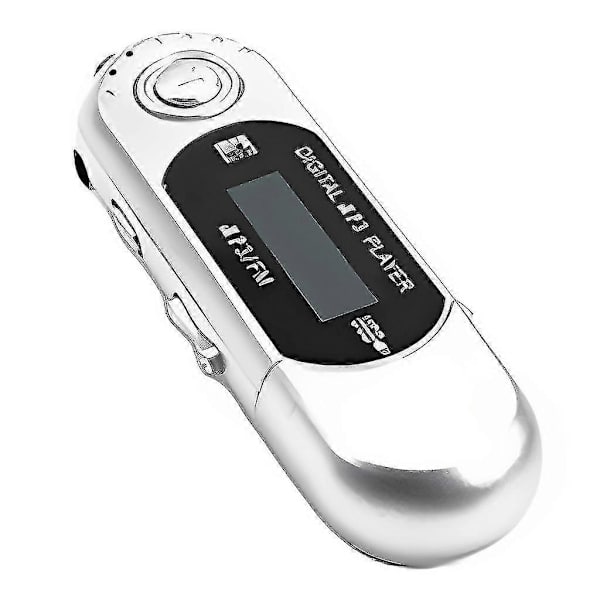 USB MP3 -soitin Kannettava Musiikkisoitin Digitaalinen LCD-näyttö 8 Gt Tallennustilaa FM-radio Black