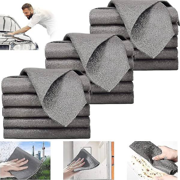 Tykkere Magisk Rengjøringsklut, Mikrofiber Glassrengjøringsklut, Gjenbrukbare Rengjøringskluter 15Pcs 30 x 30 cm