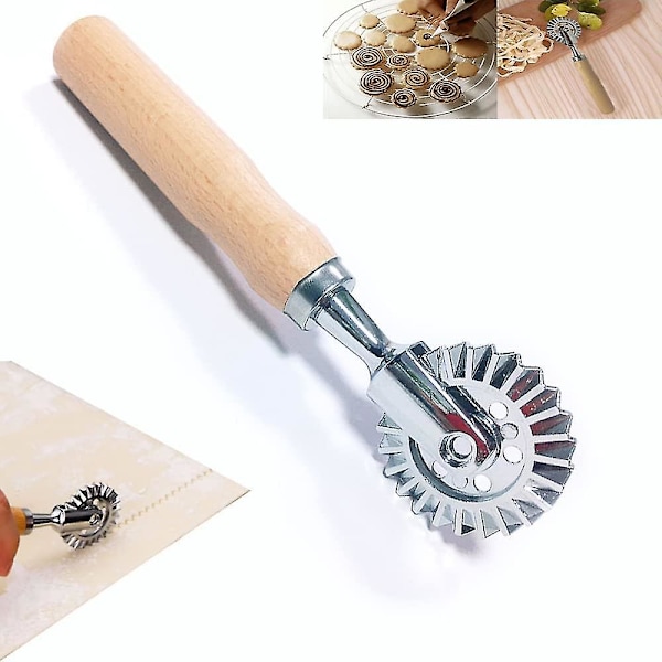 Pastry Wheel Cutter ,pastry And Pasta Cutter Wheel,for Ravioli, Pasta, Dumplings Lasagna, Pierogi - 6.7" Diameter