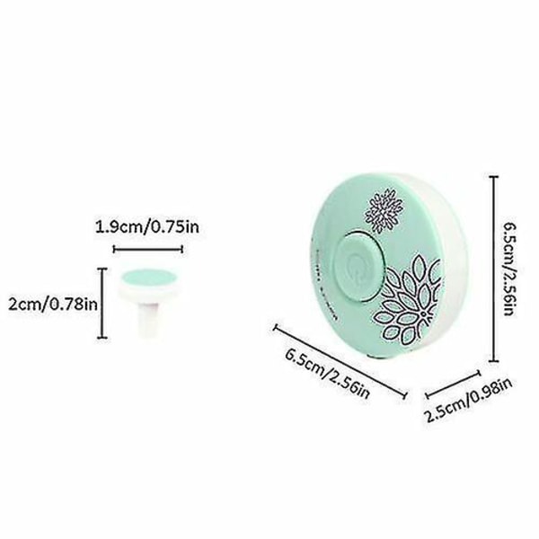 Elektrisk babyneglfilklippertrimmer for småbarn til å trimme negler og polere Green 3 Grinding Head Baby