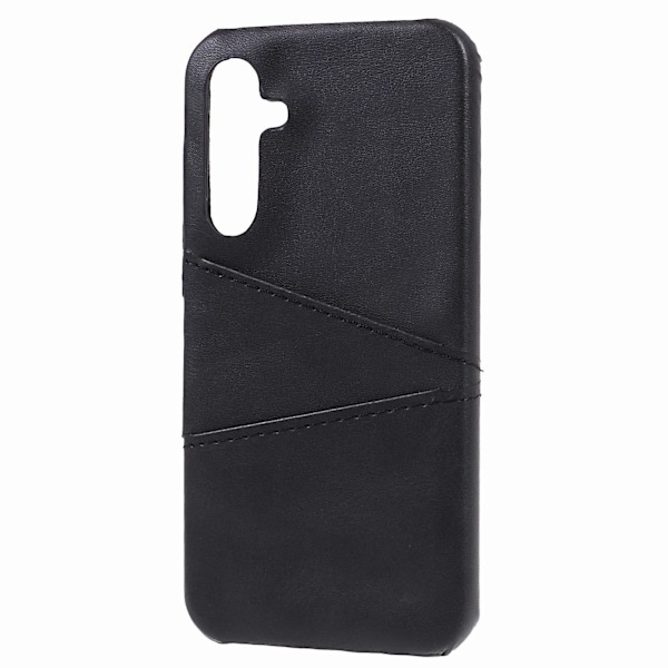 For Samsung Galaxy S24+ Etui PU+PC Anti-Drop Telefondeksel med 2 Kortlommer Black