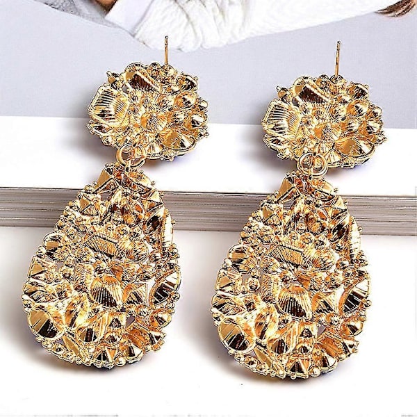 Moteøredobber Rhinestone Dangle Øredobber Bohemian Øredobber Krystaller Øredobber Barokk Øredobber