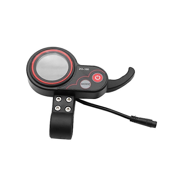 ZQ-100 Mätare för körsträcka Hastighetsjusterbar Elmopedmätare 6-Pin Display för Elmoped Das