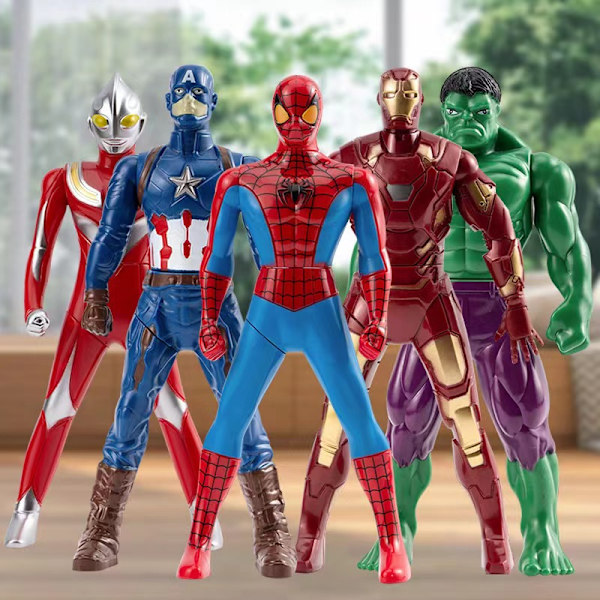 Marvel-figurer av superhjältar 18 cm 4 stycken Avengers-figurer Marvel-leksaker Titan Heroes-serie