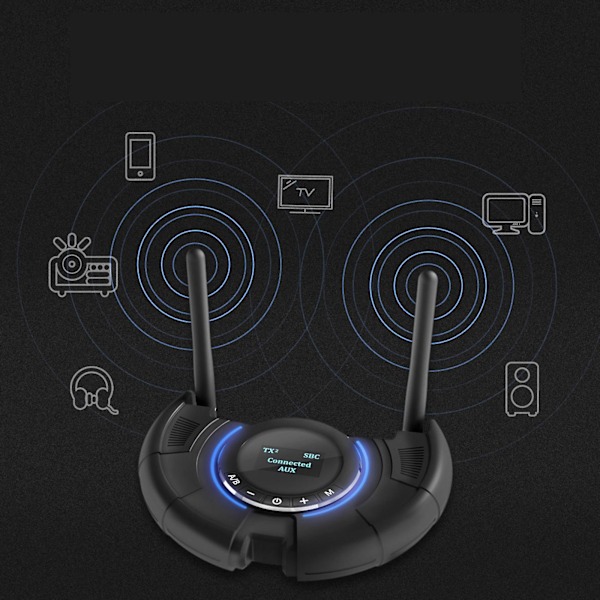 120M Bluetooth-kompatibel Sender/Mottaker APTX Spdif Optisk Lydadapter