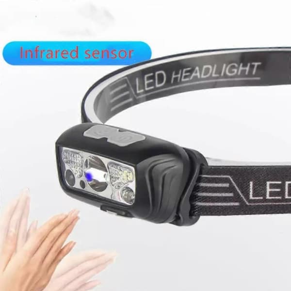 Ny Lumilight Hodelykt, Lumi Light Led Hodebånd, Oppladbar USB Hodelykt