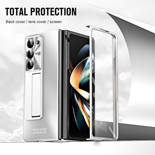 Samsung Galaxy Z Fold5 5g -integroitu Ag Matte -taittuva matkapuhelinkotelo kynälokerolla Silver
