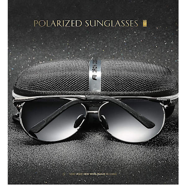 Klassiska Aviator Solglasögon för Män Kvinnor Kör Solglasögon Polariserad Lins 100% UV-Blockeringxq-sg659