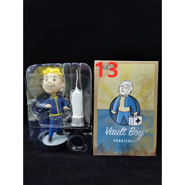 Fallout Vault Boy Bobble Head PVC Actionfigur Samlarmodell Leksak Style 13