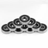 10-pack Multifunktionella Kullager med Gummiförsegling, Djupt Spår