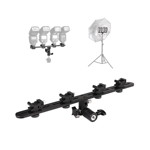 Flash Base Reflektor Flash Guide Fotografi Fylljus Stativ Telefon Multi-position Live Streaming Slide Stativ, b