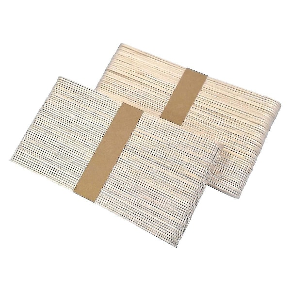 100 stk Trehåndverk Ispopstikker 6 tommer Lange X 3/4 tommer Brede Behandlerpinner Ispopstikker For