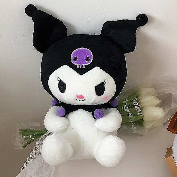 Haloppe Anime Kuromi Melody Fyldt Dukke Anti-deform Fin Håndværk Bomuld Plys Legetøj til Daglig Brug D