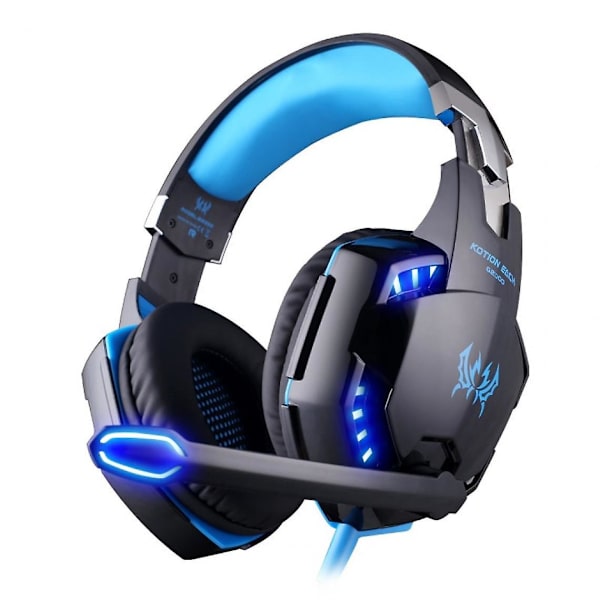 Spelheadset, Djup Bas, Stereo, Spelheadset, Mikrofon, LED-lampor För Ps4, Pc, Spelare.