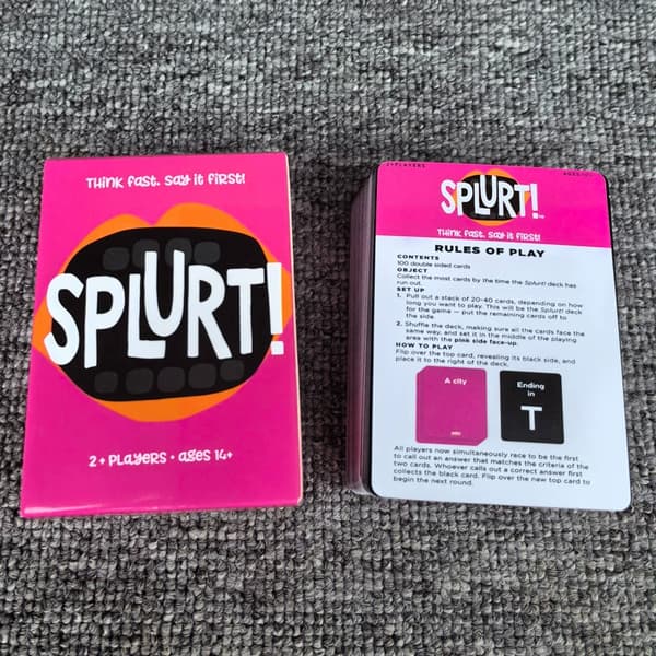 Engelsk versjon splurt! Rask navnefest strategi brettspill kortspill kort