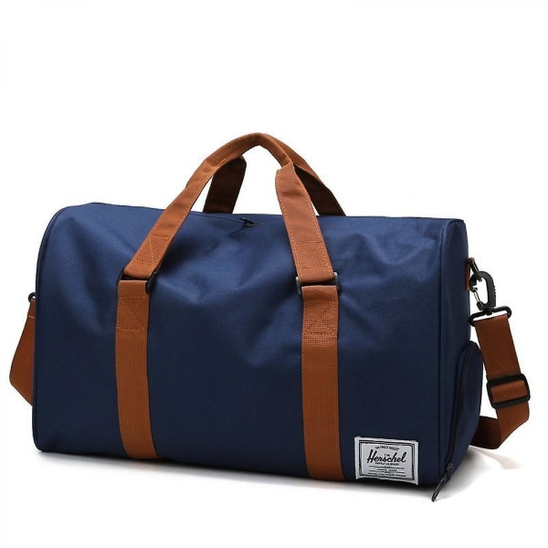 Kortdistance rejsetaske Håndbagagetaske Stor kapacitet Sports Fitness Tøj Opbevaringstaske Blå