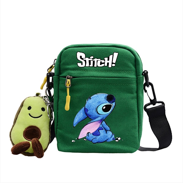 Stitch Trykket Barneveske Jenter Håndvesker Crossbody Skulderveske, Messenger Bag Tegneserie Kosmetikkveske Justerbar Stropp Myntpung C