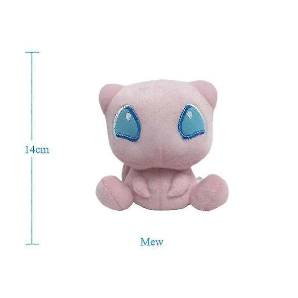 40 stiler Anime Doll Poliwag Bulbasaur Charmander Lapras Snorlax utstoppede Peluche plysjleker julegave til barn 14cm Mew