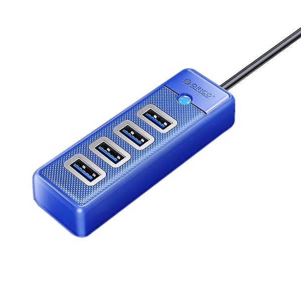 4 Ports USB 3.0 Hub 5gbps Højhastigheds Splitter Ultra-tynd OTG Adapter til Pro PC Computer Tilbehør