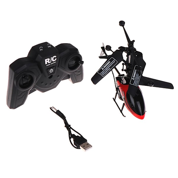 RC Helikopter Mini RC Drone Med Gyro Styrtsikker RC Legetøj Red