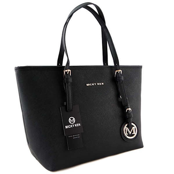 Medium Tote Svart Yellow