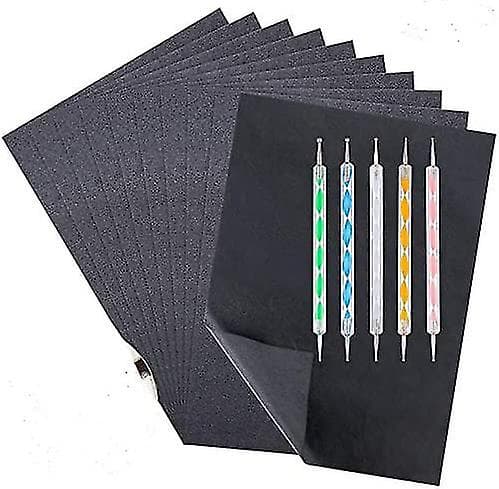 100 Ark Kolpapper, A4 Grafitpapper Överföringspapper, Kolpapper Spårpapper Och Kopierpapper Med Präglingspennset, Idé För Trä, Papper, Ca