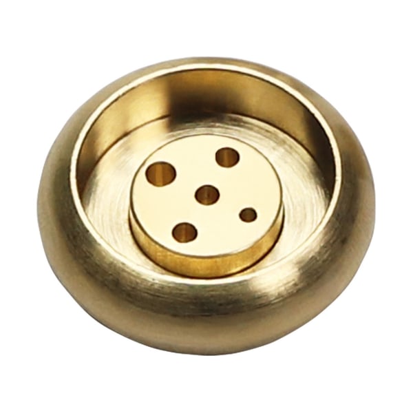 5pcs Incense Burner Brushed Surface Anti-oxidation Compact Detachable 5 Holes Brass Stick Holder For Home