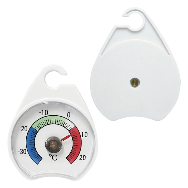 Mini Kylskåpstermometer Digital Kroktermometer med Röd Indikator för Hem Kök Köpcentrum Frys Kylskåp Temperaturmätare