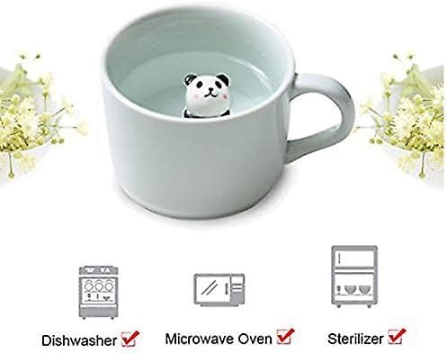 Kaffe Melk Te Keramiske Kopper - 3D Dyr Morgenkopp Beste Gave til Morgen Drikke, og Bursdager, for Jenter Kvinner Gutter