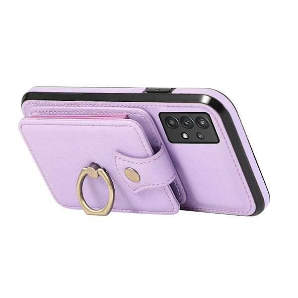 Samsung Galaxy A33 5g Fodral TPU+PU Läder Kortficka Stativ Baksida Purple