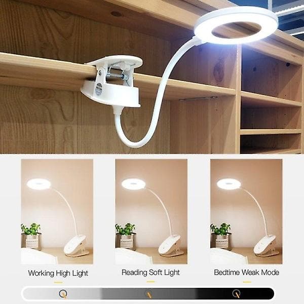 Trådløs dimbar LED-lampe med klips - Oppladbar