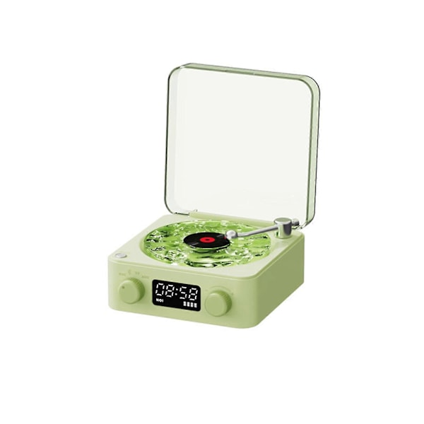 The Waves Vinyyli soitin, Wave Retro Vinyylilevy soitin Langaton Bluetooth-kaiutin Green