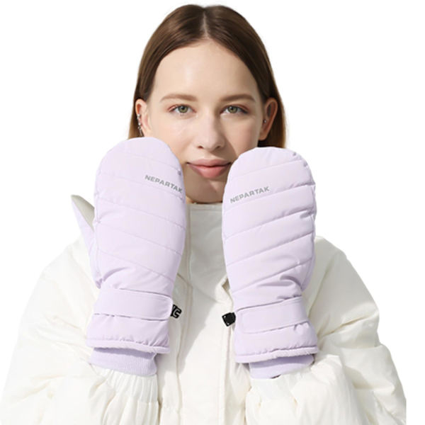 Mjuka skidhandskar för män och kvinnor med pekskärm - bekvämt kit för vinteraccessoarer Purple