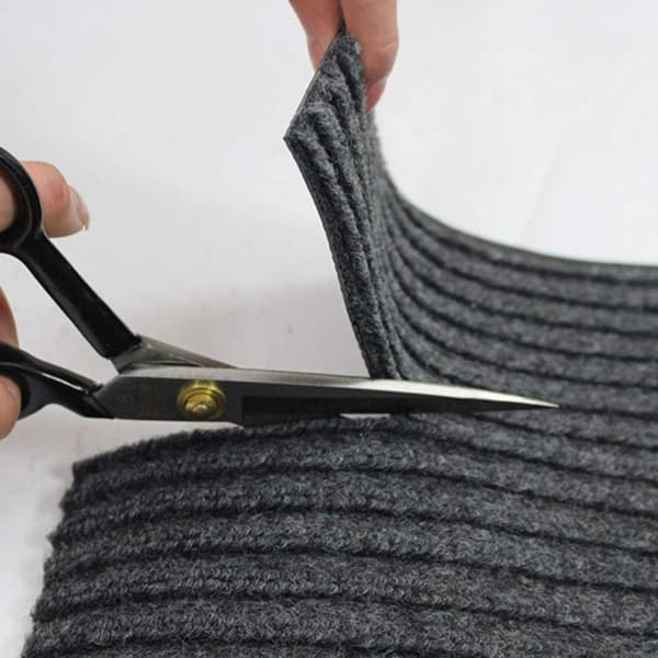 Antislip Dørmatte, Absorberende Dørmatte, Køkkenmatte Foran Vaskemaskine Støvbestandig Indgangsgulvmatte Grå 50 * 80CM