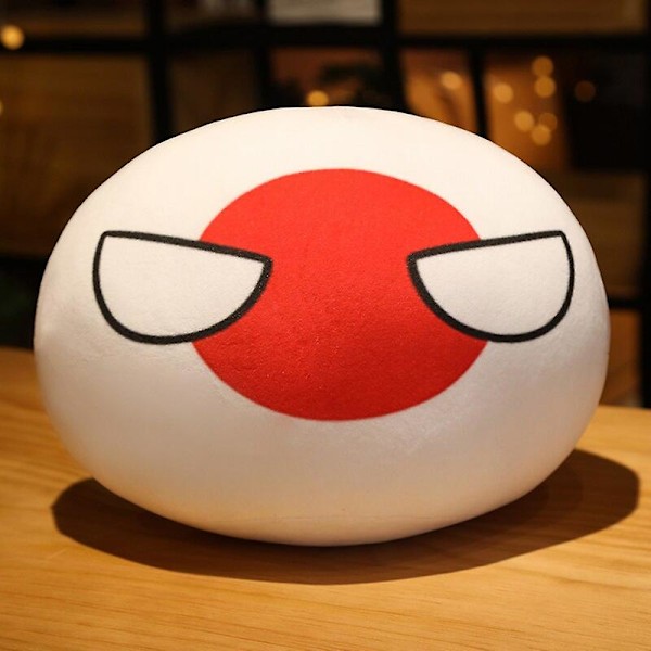 Landkule-leketøy plysj-anheng Polandball-dukke Countryball USSR USA FRANKRIKE RUSSLAND STORBRITANNIA JAPAN TYSKLAND ITALIA Dekor10/30/40cm   Fingerferdighetsspill about 30cm JAPAN A