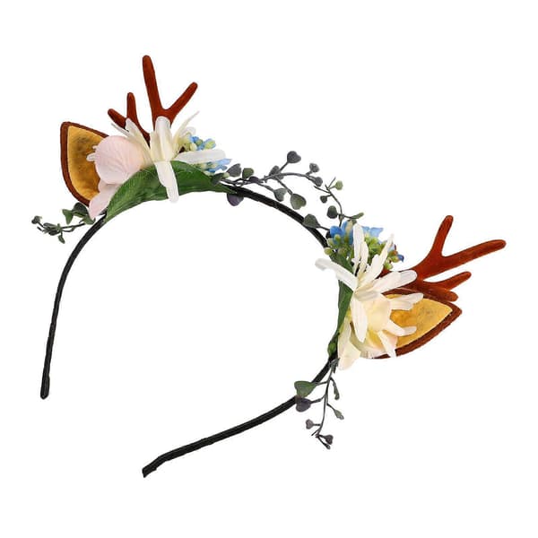 Minkissy Jule-reinsdyrhodebånd Gevir Blomsterhår Julehodeplagg Hårtilbehør
