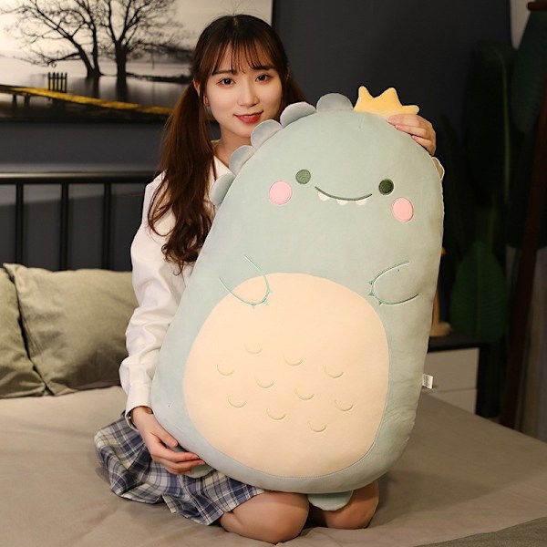 Squishmallows pehmolelu kawaii pehmeä suuri tyyny kissa 60cm Dinosaur 40cm（0.4kg）