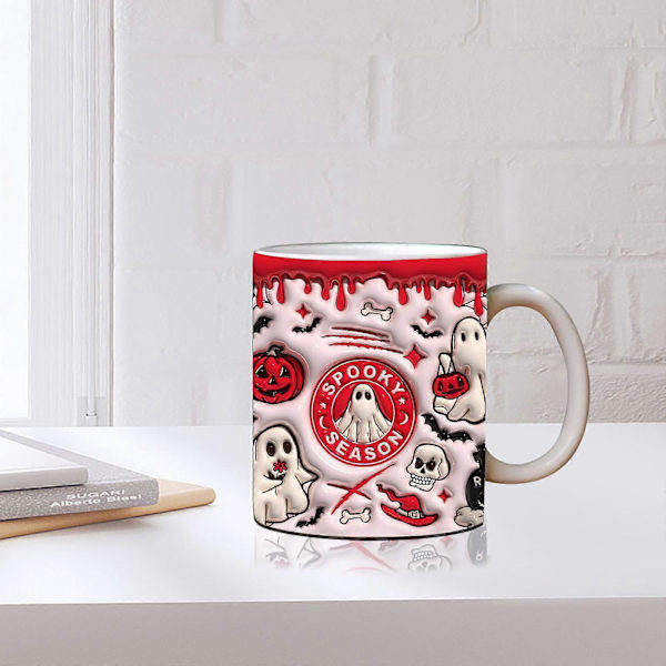 Nyt Spooky Halloween Kaffe Krus Vand Krus Halloween Græskar A