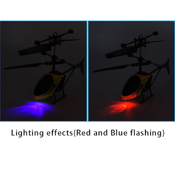RC-helikopter Mini RC-drönare med gyro, kraschbeständig RC-leksak Red