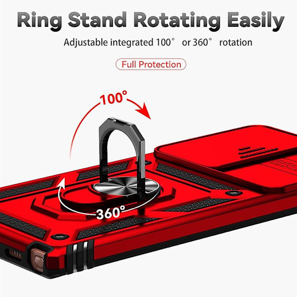 Samsung Galaxy Note20 Ultra -liukukotelo kameran suojalla Red